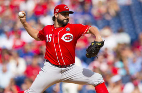 PHILADELPHIA, PA – JUNE 08: Tanner Roark #35 of the Cincinnati Reds throws a pitch in the bottom of the first inning against the Philadelphia Phillies at Citizens Bank Park on June 8, 2019 in Philadelphia, Pennsylvania. (Photo by Mitchell Leff/Getty Images)