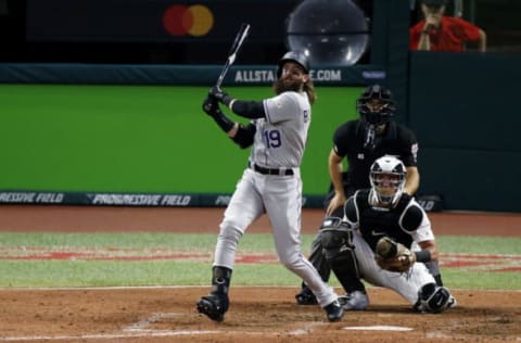 CLEVELAND, OHIO – JULY 09: Charlie Blackmon #19 of the Colorado Rockies and the National League hits a solo home run during the sixth inning against the American League during the 2019 MLB All-Star Game, presented by Mastercard at Progressive Field on July 09, 2019 in Cleveland, Ohio. (Photo by Kirk Irwin/Getty Images)