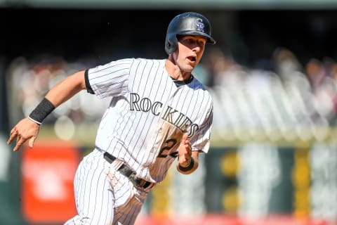 DENVER, CO – SEPTEMBER 1: Ryan McMahon #24 of the Colorado Rockies rounds third base before scoring a run in the seventh inning of a game against the Pittsburgh Pirates at Coors Field on September 1, 2019 in Denver, Colorado. (Photo by Dustin Bradford/Getty Images)