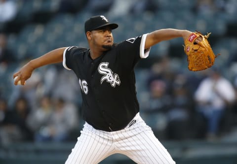 CHICAGO, ILLINOIS – SEPTEMBER 28: Ivan Nova #46 of the Chicago White Sox pitches in the first inning during the game against the Detroit Tigers at Guaranteed Rate Field on September 28, 2019 in Chicago, Illinois. (Photo by Nuccio DiNuzzo/Getty Images)