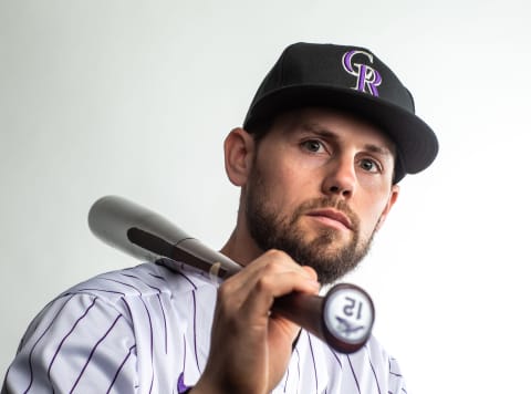 SCOTTSDALE, AZ – FEBRUARY 19: Chris Owings of the Colorado Rockies poses for a portrait at the Colorado Rockies Spring Training Facility at Salt River Fields at Talking Stick on February 19, 2020 in Scottsdale, Arizona. (Photo by Rob Tringali/Getty Images)