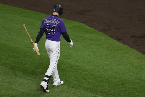 DENVER, CO – AUGUST 31: Ryan McMahon #24 of the Colorado Rockies walks off the field after striking out during the seventh inning against the San Diego Padres at Coors Field on August 31, 2020 in Denver, Colorado. The Padres defeated the Rockies 6-0. (Photo by Justin Edmonds/Getty Images)