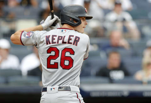 NEW YORK, NEW YORK – AUGUST 21: Max Kepler #26 of the Minnesota Twins in action against the New York Yankees at Yankee Stadium on August 21, 2021 in New York City. The Yankees defeated the Twins 7-1. (Photo by Jim McIsaac/Getty Images)