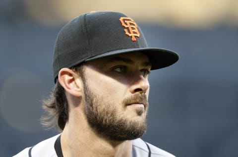 NEW YORK, NEW YORK – AUGUST 25: Kris Bryant #23 of the San Francisco Giants in action against the New York Mets at Citi Field on August 25, 2021 in New York City. The Giants defeated the Mets 3-2. (Photo by Jim McIsaac/Getty Images)