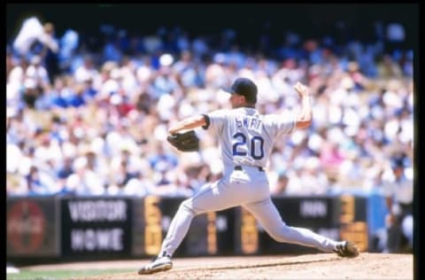 2 Jul 1995: Pitcher Bill Swift of the Colorado Rockies throws a pitch during a game against the Los Angeles Dodgers at Dodger Stadium in Los Angeles, California. The Rockies won the game 10-1. Mandatory Credit: Jonathan Daniel /Allsport