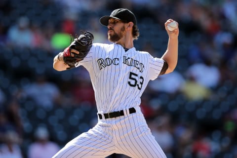 DENVER, CO – AUGUST 05: Relief pitcher Christian Friedrich #53 of the Colorado Rockies delivers against the Seattle Mariners during interleague play at Coors Field on August 5, 2015 in Denver, Colorado. The Rockies defeated the Mariners 7-5 in 11 innings. (Photo by Doug Pensinger/Getty Images)