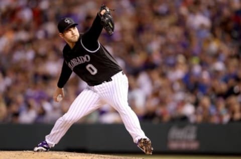 DENVER, CO – JUNE 20: Adam Ottavino #0 of the Colorado Rockies pitches in the eighth inning against the Arizona Diamondbacks at Coors Field on June 20, 2017 in Denver, Colorado. (Photo by Matthew Stockman/Getty Images)