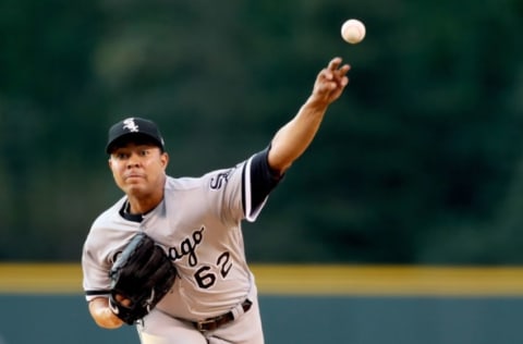 DENVER, CO – JULY 08: Starting pitcher Jose Quintana #62 throws in the first inning against the Colorado Rockies at Coors Field on July 8, 2017 in Denver, Colorado. (Photo by Matthew Stockman/Getty Images)