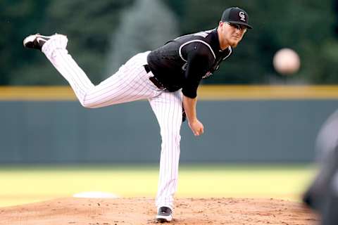 DENVER, CO – JULY 08: Starting pitcher Jeff Hoffman