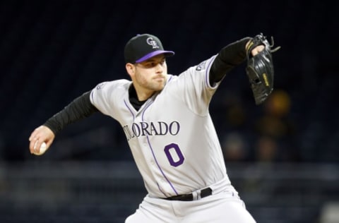 PITTSBURGH, PA – APRIL 16: Adam Ottavino #0 of the Colorado Rockies pitches in the ninth inning against the Pittsburgh Pirates at PNC Park on April 16, 2018 in Pittsburgh, Pennsylvania. (Photo by Justin K. Aller/Getty Images)