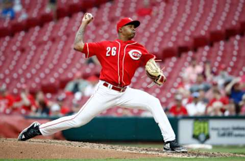 CINCINNATI, OH – MAY 09: Raisel Iglesias #26 of the Cincinnati Reds throws a pitch against the New York Mets at Great American Ball Park on May 9, 2018 in Cincinnati, Ohio. (Photo by Andy Lyons/Getty Images)