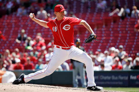 CINCINNATI, OH – MAY 24: Jared Hughes #48 of the Cincinnati Reds pitches in the ninth inning against the Pittsburgh Pirates at Great American Ball Park on May 24, 2018 in Cincinnati, Ohio. The Reds won 5-4. (Photo by Joe Robbins/Getty Images)