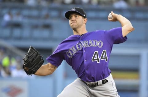 LOS ANGELES, CA – JUNE 29: Tyler Anderson #44 of the Colorado Rockies pitches against the Los Angeles Dodgers in the first inning at Dodger Stadium on June 29, 2018 in Los Angeles, California. (Photo by John McCoy/Getty Images)