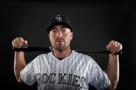 SCOTTSDALE, AZ – FEBRUARY 23: Tom Murphy #23 of the Colorado Rockies poses for a portrait during photo day at Salt River Fields at Talking Stick on February 23, 2017 in Scottsdale, Arizona. (Photo by Chris Coduto/Getty Images)