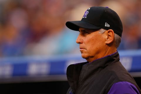 DENVER, CO – SEPTEMBER 5: Manager Bud Black of the Colorado Rockies looks on from the dugout during the first inning against the San Francisco Giants at Coors Field on September 5, 2017 in Denver, Colorado. (Photo by Justin Edmonds/Getty Images)