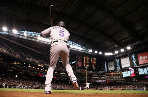 Carlos Gonzalez as a Colorado Rockies player