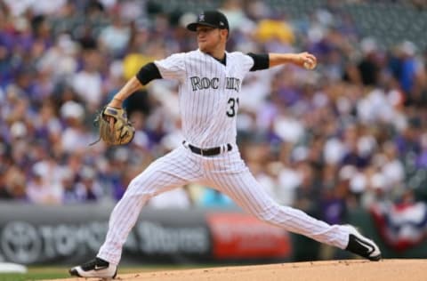 DENVER, CO – APRIL 7: Starting pitcher Kyle Freeland. Photo courtesy of Getty Images.