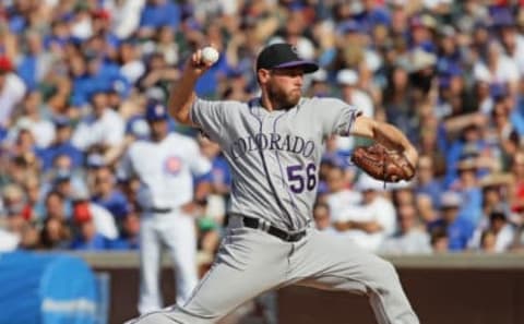 The Rockies have tried very hard to resign their 2017 closer Greg Holland. Photo courtesy of Getty Images.