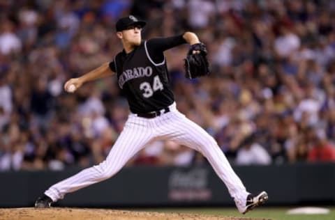 DENVER, CO – JULY 08: Starting pitcher Jeff Hoffman. Photo courtesy of Getty Images.