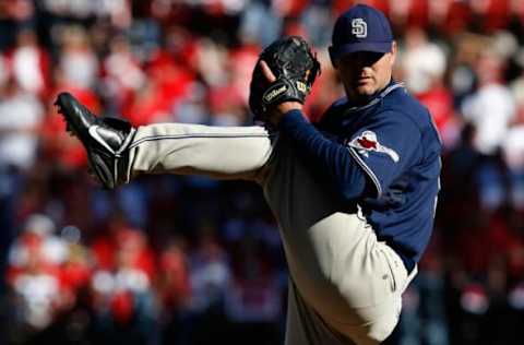 ST. LOUIS – OCTOBER 07: : Relief pitcher Trevor Hoffman. Getty Images.