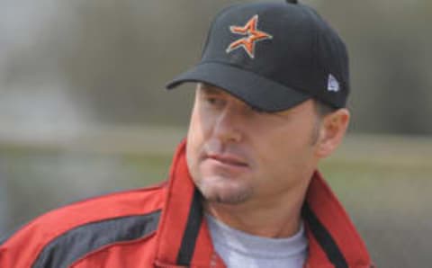 KISSIMMEE, FL – FEBRUARY 27: Roger Clemens at Houston Astros Spring Training at Osceola County Stadium on February 27, 2008 in Kissimmee, Florida. The U.S. House Oversight and Government Reform Committee has asked the Justice Department to investigate whether Clemens committed perjury while testifying in front of the committee. (Photo by Scott A. Miller/Getty Images)