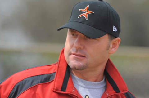 KISSIMMEE, FL – FEBRUARY 27: Roger Clemens at Houston Astros Spring Training at Osceola County Stadium on February 27, 2008 in Kissimmee, Florida. The U.S. House Oversight and Government Reform Committee has asked the Justice Department to investigate whether Clemens committed perjury while testifying in front of the committee. (Photo by Scott A. Miller/Getty Images)