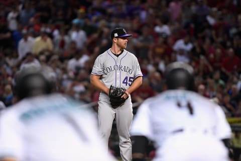 PHOENIX, AZ – OCTOBER 04: Relief pitcher Scott Oberg. Getty Images.