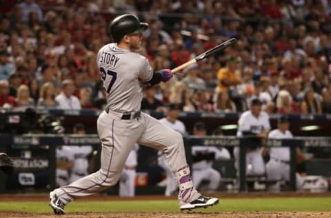 PHOENIX, AZ – OCTOBER 04: Trevor Story. Getty Images.