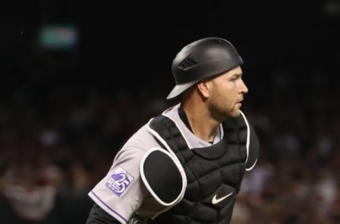 PHOENIX, AZ – MARCH 29: Catcher Chris Iannetta. Getty Images.