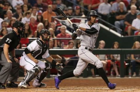 PHOENIX, AZ – OCTOBER 04: Raimel Tapia. Getty Images.