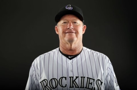 SCOTTSDALE, AZ – FEBRUARY 23: Hitting coach Duane Espy #58 of the Colorado Rockies poses for a portrait during photo day at Salt River Fields at Talking Stick on February 23, 2017 in Scottsdale, Arizona. (Photo by Chris Coduto/Getty Images)