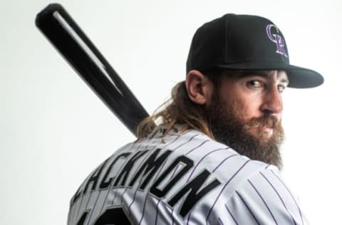 SCOTTSDALE, AZ – FEBRUARY 19: Charlie Blackmon of the Colorado Rockies at the Colorado Rockies Spring Training Facility at Salt River Fields at Talking Stick on February 19, 2020, in Scottsdale, Arizona. (Photo by Rob Tringali/Getty Images)