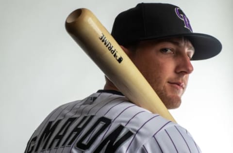 SCOTTSDALE, AZ – FEBRUARY 19: Ryan McMahon #24 of the Colorado Rockies poses for a portrait during Photo Day at the Colorado Rockies Spring Training Facility at Salt River Fields at Talking Stick on February 19, 2020 in Scottsdale, Arizona. (Photo by Rob Tringali/Getty Images)