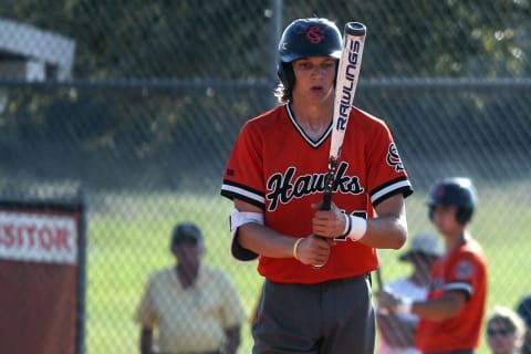 March 15, 2019; Port Orange, FL, USA; Spruce Creek High School player Zac Veen is the Colorado Rockies top minor league player. Mandatory Credit: Lola Gomez/Daytona Beach News-Journal via USA TODAY NETWORK