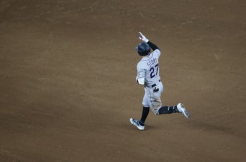 Colorado Rockies shortstop Trevor Story