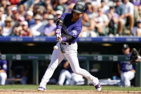 Colorado Rockies right fielder Carlos Gonzalez. Mandatory Credit: Isaiah J. Downing-USA TODAY Sports.