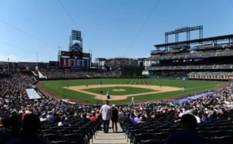 Coors Field. Mandatory Credit: Ron Chenoy-USA TODAY Sports