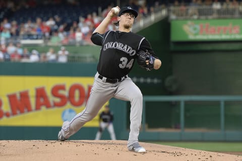 Colorado Rockies starting pitcher Jeff Hoffman (34). Mandatory Credit: Tommy Gilligan-USA TODAY Sports