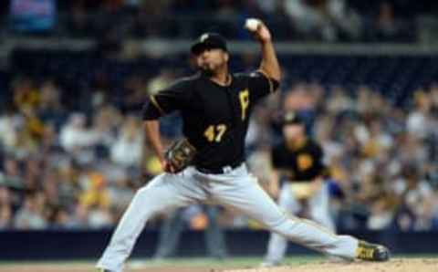 Liriano struggled with control in the series opener. Mandatory Credit: Jake Roth-USA TODAY Sports