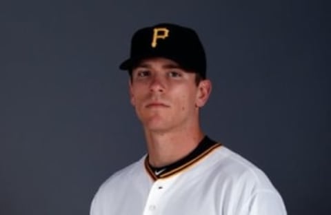 Feb 25, 2016; Bradenton, FL, USA; Pittsburgh Pirates pitcher Chad Kuhl (66) poses for a photo at Pirate City. Mandatory Credit: Butch Dill-USA TODAY Sports