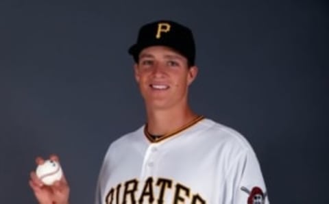 Feb 25, 2016; Bradenton, FL, USA; Pittsburgh Pirates starting pitcher Tyler Glasnow (51) poses for a photo at Pirate City. Mandatory Credit: Butch Dill-USA TODAY Sports