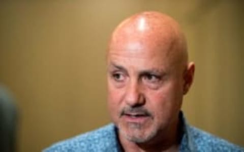 Nov 8, 2016; Scottsdale, AZ, USA; Washington Nationals general manager Mike Rizzo during the MLB general managers meeting at the Omni Scottsdale Resort. Mandatory Credit: Mark J. Rebilas-USA TODAY Sports