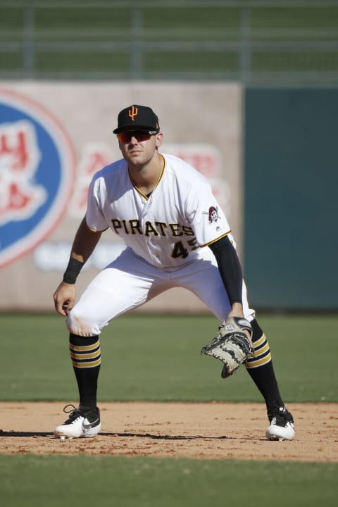 SURPRISE, AZ – OCTOBER 17: Will Craig #45 of the Surprise Saguaros and Pittsburgh Pirates in action during the 2018 Arizona Fall League on October 17, 2018 at Surprise Stadium in Surprise, Arizona. (Photo by Joe Robbins/Getty Images)