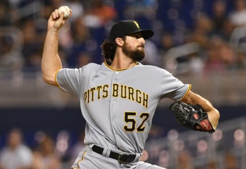 MIAMI, FL – JUNE 14: Clay Holmes #52 of the Pittsburgh Pirates delivers a pitch against the Miami Marlins at Marlins Park on June 14, 2019 in Miami, Florida. (Photo by Mark Brown/Getty Images)