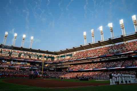 CLEVELAND, OH – JULY 09: A general view of Progressive Field prior to the 90th MLB All-Star Game on July 9, 2019 at Progressive Field in Cleveland, Ohio. (Photo by Brace Hemmelgarn/Minnesota Twins/Getty Images)