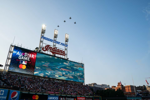 CLEVELAND, OH – JULY 09: A general view of Progressive Field prior to the 90th MLB All-Star Game on July 9, 2019 at Progressive Field in Cleveland, Ohio. (Photo by Brace Hemmelgarn/Minnesota Twins/Getty Images)