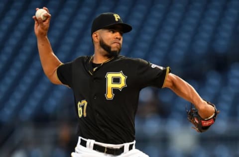 PITTSBURGH, PA – SEPTEMBER 18: Dario Agrazal #67 of the Pittsburgh Pirates pitches during the first inning against the Seattle Mariners at PNC Park on September 18, 2019 in Pittsburgh, Pennsylvania. (Photo by Joe Sargent/Getty Images)