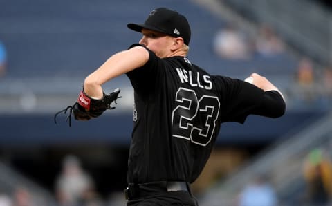 PITTSBURGH, PA – AUGUST 23: Mitch Keller #23 of the Pittsburgh Pirates in action during the game against the Cincinnati Reds at PNC Park on August 23, 2019 in Pittsburgh, Pennsylvania. Teams are wearing special color schemed uniforms with players choosing nicknames to display for Players’ Weekend. (Photo by Justin Berl/Getty Images)