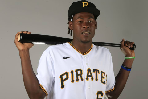 BRADENTON, FL – FEBRUARY 19: Oneil Cruz #61 of the Pittsburgh Pirates poses for a photo during the Pirates’ photo day on February 19, 2020 at Pirate City in Bradenton, Florida. (Photo by Brian Blanco/Getty Images)