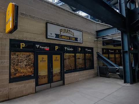 PITTSBURGH, PA – JULY 07: A closed concession stand is shown during summer workouts at PNC Park on July 7, 2020 in Pittsburgh, Pennsylvania. (Photo by Justin Berl/Getty Images)